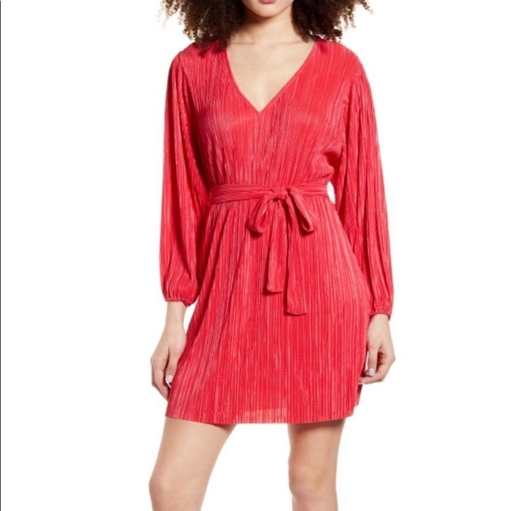 Leith Tie At Waist Dress Nordstrom New